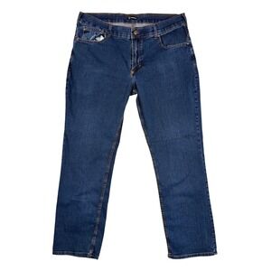 Origin USA Legit Fit Mens Jeans 38x32 Blue Straight Leg Made in USA Denim